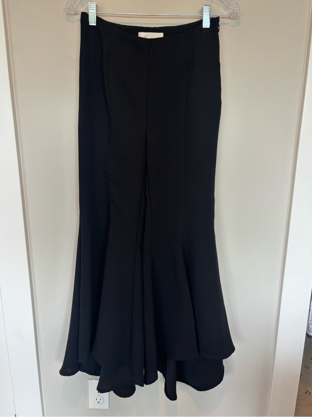 Anthropologie Black Flared Jumpsuit-Style Pants